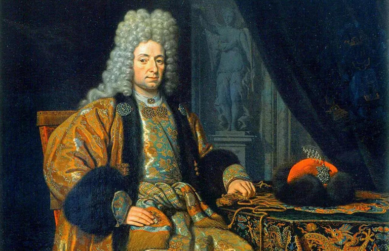 Заглавная иллюстрация. Франц Лефорт на картине М. ван Мюссера