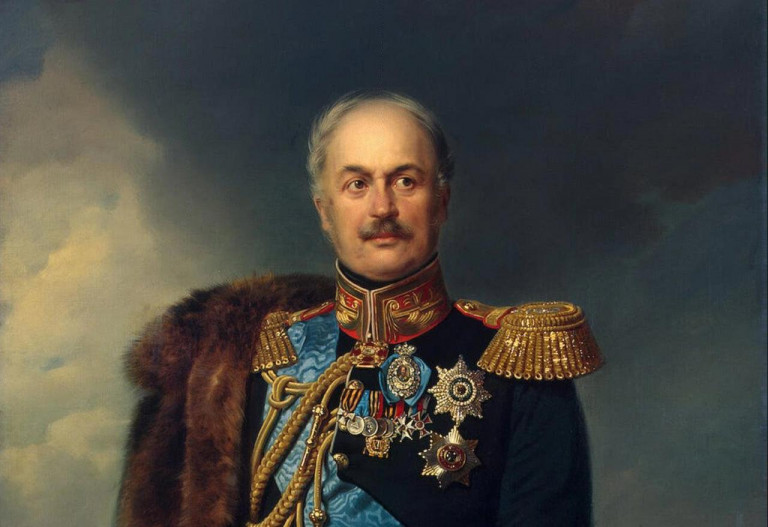 Заглавная иллюстрация. Портрет Павла Киселёва кисти Ф.Крюгера