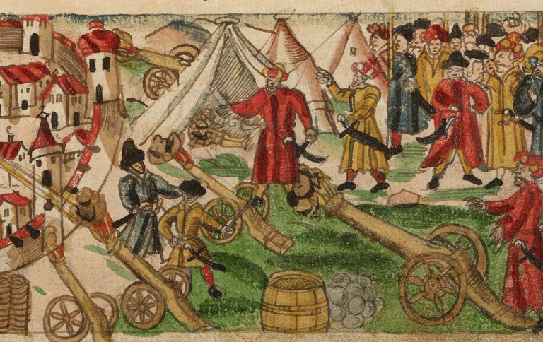 Заглавная иллюстрация: Осада Ревеля на гравюре из книги «Sammlung von Nachrichten» Иоганна Якоба Вика 