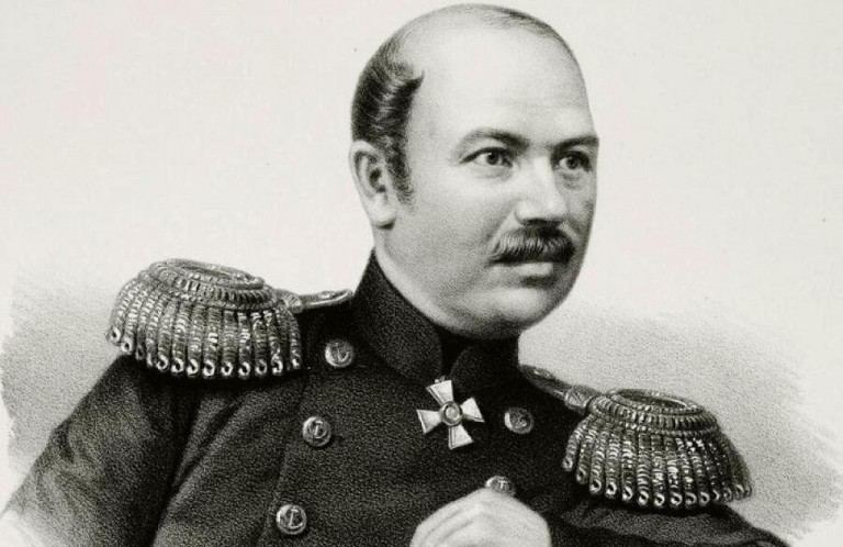 Заглавная иллюстрация. Изображение адмирала Истомина из издания «Портреты лиц, отличившихся заслугами и командовавших действующими частями в войне 1853-1856 годов»